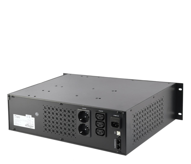 GEMBIRD UPS 1200VA Line-in 2xC13 2xSchuko USB UPS-RACK-1200 - 1231094 - zdjęcie 2